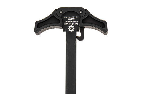 The Next Level Armament Ambidextrous CMMG Mutant Charging handle features large textured latches